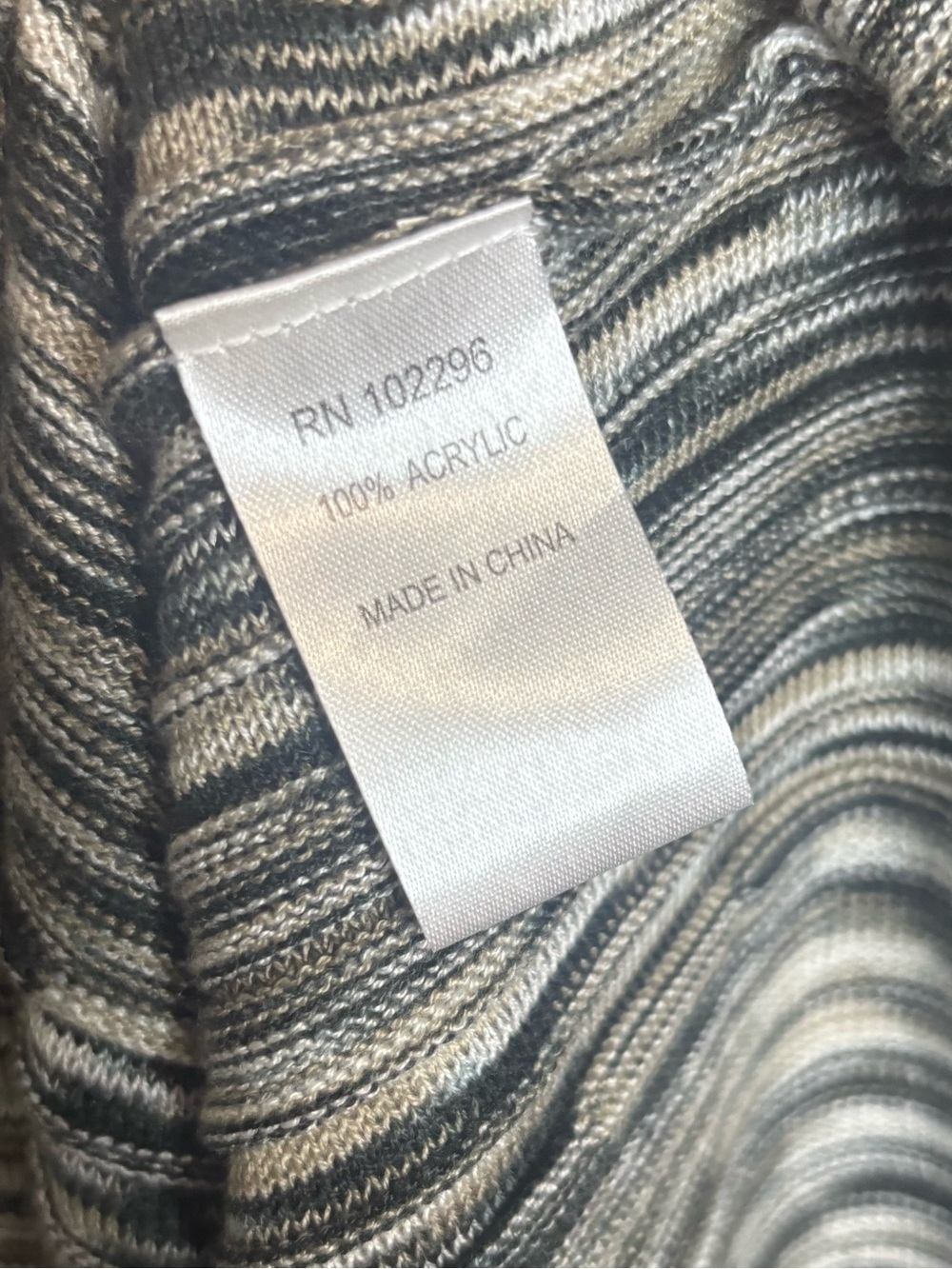 Connected Apparel Gray & Ivory Knit Fit & Flare Dress Size Large - Picture 8 of 9